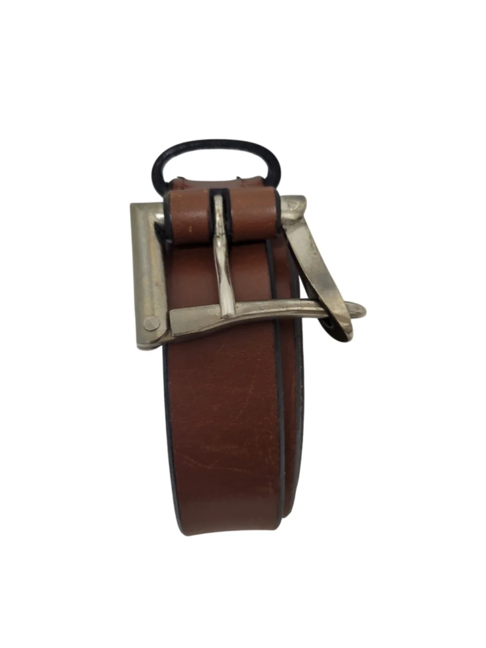 Ledbury Wiley Belts Firemans Buckle Men Size 36 Brown Leather Width 1.5